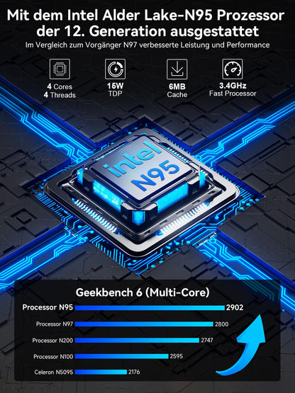 GMKtec G3S N95 Intel Mini PC - 16GB RAM 512GB SSD Win 11