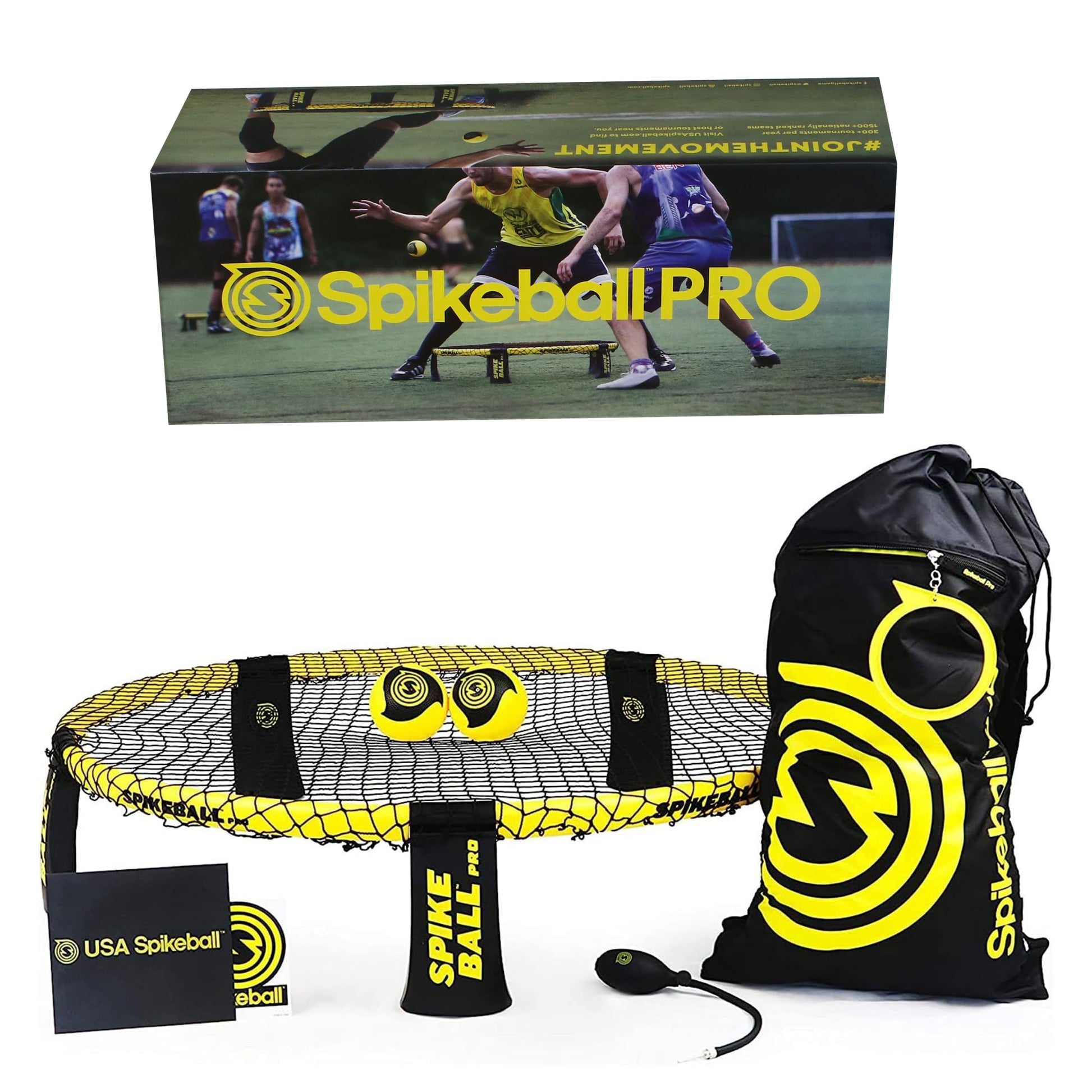 Spikeball Pro Set – Sportspiel mit Netz, 2 Bällen und Tragetasche