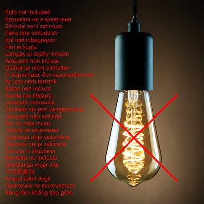 EGLO Murmillo Pendelleuchte 3-flammig Chrom Schwarz-Transparent