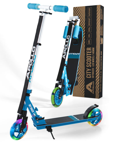 Apollo Skyracer City Roller mit LED Leuchträdern – Kinder & Teens