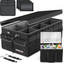 FORTEM Kofferraum-Organizer Auto, faltbar, mit Deckel, 105 L – Auto-Organizer mit bis zu drei Fächern
