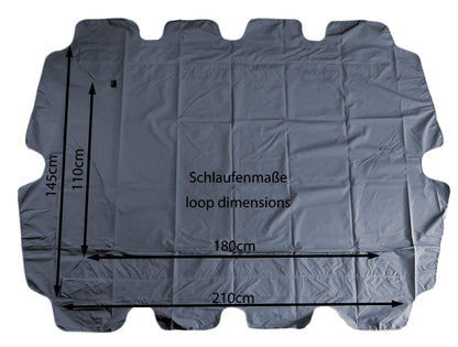 QUICK STAR Ersatzdach für Hollywoodschaukel 210 x 145 cm Grau