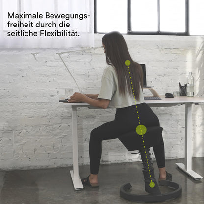 aeris Swopper Ergonomischer Bürohocker – Feder Standard, ohne Rollen
