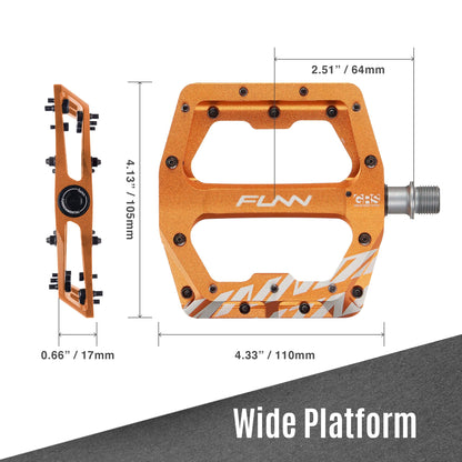 Funn Funndamental Plattformpedale für BMX & MTB - Orange
