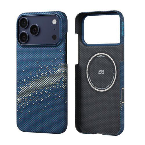 pitaka iPhone 17 Pro Max ultradünne Aramid Hülle - Milchstrasse