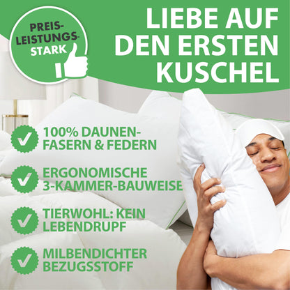 Welldora Premium Nackenstützkissen 3 Kammern 40x80 mittelfest