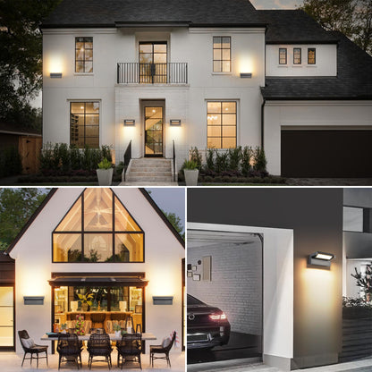KUKAK LED Aussenwandleuchte KY14 IP65 3000K schwenkbar Dunkelgrau