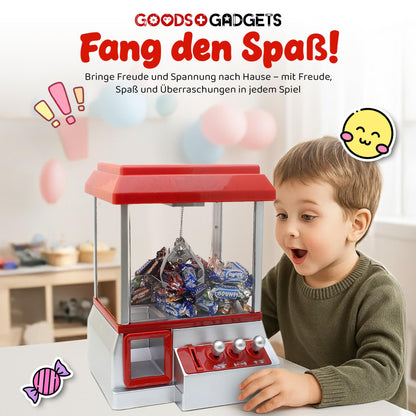 GOODS+GADGETS Candy Grabber Süssigkeiten-Greifautomat rot