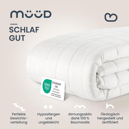 müüd® Gewichtsdecke Therapie - 5kg 135x200 cm Baumwolle