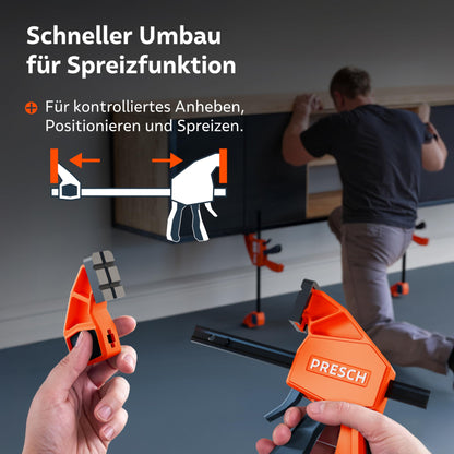 Presch Schnellspann Einhandzwingen Set 4 Stk. – 150/300mm