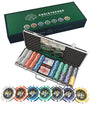 Bullets Playing Cards Pokerkoffer Deluxe Christopher Pokerset – 500 Chips. Rechteckiger Koffer, 500 Chips, Spielkarten für Pokerrunden.