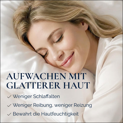 RENESSY Kissenbezug Bio-Maulbeerseide 22 Momme, 40x80 cm, Off-White