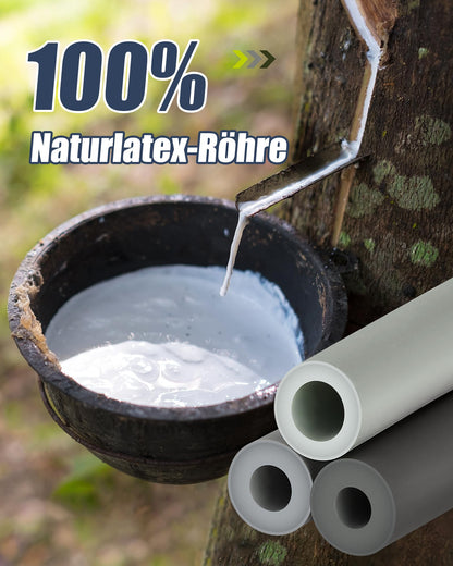 ALongSong Pilates Bar Fitness Set - 6 Bänder grau 30/40/50lbs