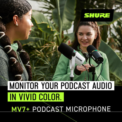 Shure MV7+ Podcast & Streaming Mikrofon USB/XLR - Schwarz
