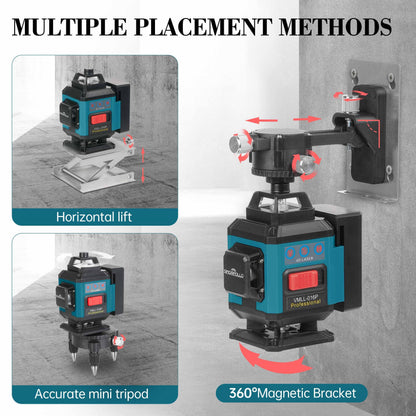 SinoApollo Kreuzlinienlaser VMLL-016P, 4x360°, selbstnivellierend