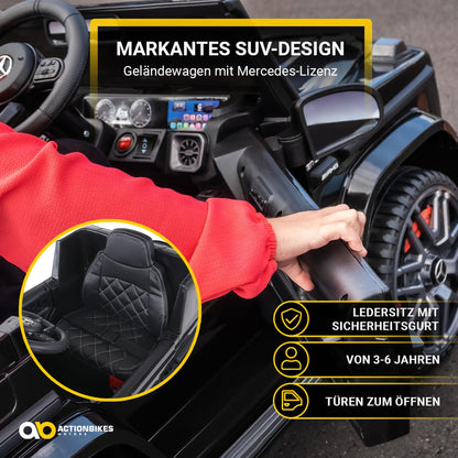 Actionbikes Motors Mercedes AMG G63 Kinder Elektroauto - Schwarz