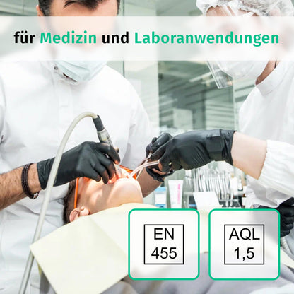 SF Nitrilhandschuhe Einweghandschuhe - L Schwarz 1000 Stk.