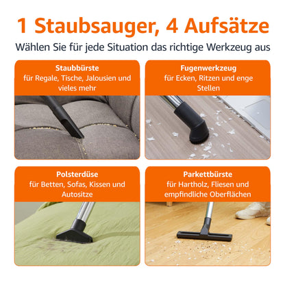 Amazon Basics Bodenstaubsauger beutellos 850 W HEPA-Filter 1,7 L