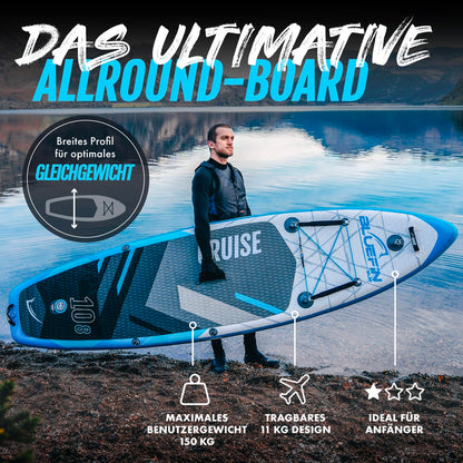 Bluefin SUP CRUISE 2020 Stand Up Paddle Board Set - Blau 10"8'