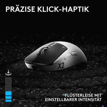 Logitech G PRO X2 SUPERSTRIKE LIGHTSPEED Gaming-Maus, weiss