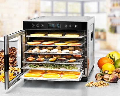 ROMMELSBACHER DA 950 Dörrautomat 6 Edelstahl-Dörrtabletts