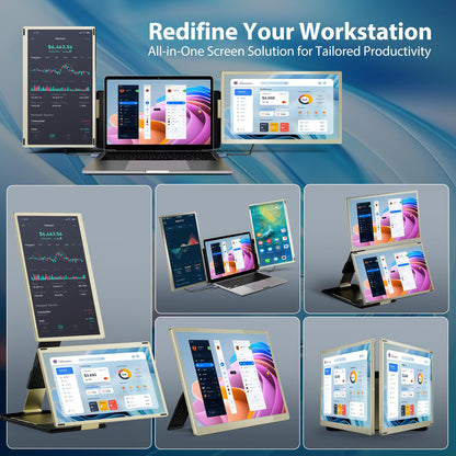 Teamgee Laptop Bildschirm Extender - 15.6" Triple FHD