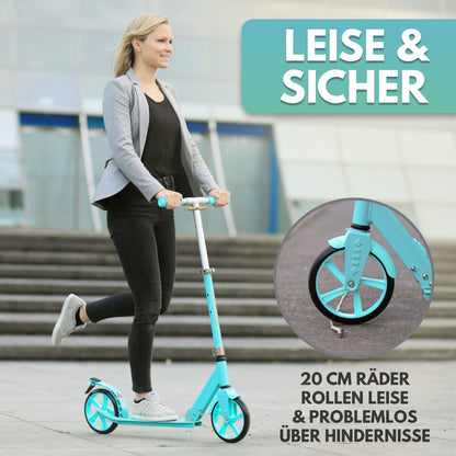 Rollkönig Cityroller faltbar – Grosse Räder für Kinder & Erwachsene
