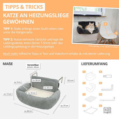 SCHLITZOHR Murphy Premium Heizungsliege Katze - bis 12kg