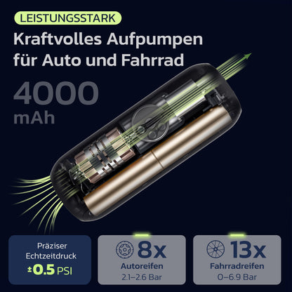 Woowind LP1 Elektrische Luftpumpe, 150 PSI Akku-Kompressor