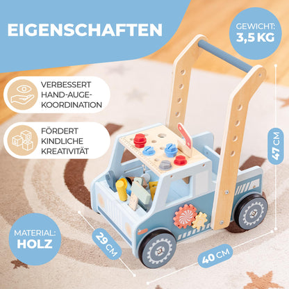 Entdeckerland Lauflernwagen 3-in-1 Motorikspielzeug Holz