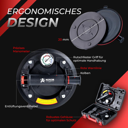 NINJA DIY Saugheber 2er Set – Glasheber für Fliesen & Fenster