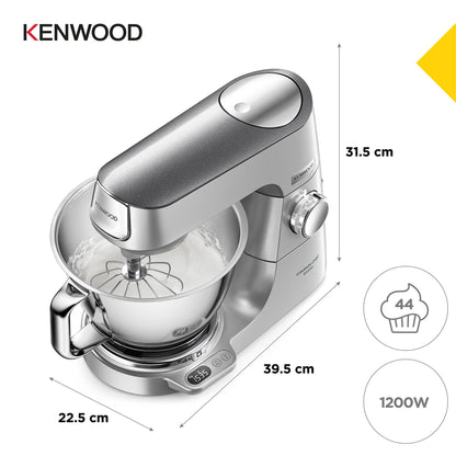 Kenwood Titanium Chef Baker KVC85.004SI Küchenmaschine Waage Silber