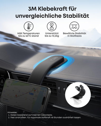 Anker Nano Kabelloses Kfz-Ladegerät Qi2 15W MagSafe mit Netzteil