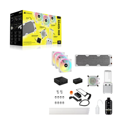 Corsair Hydro X iCUE LINK XH405i Wasserkühlungs-Kit – Weiss