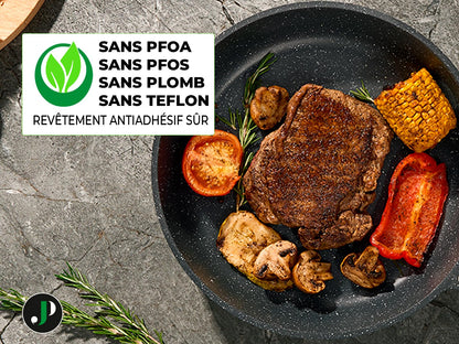 JUST PERFECTO Induktions Kochgeschirr Set - 21-teilig Schwarz