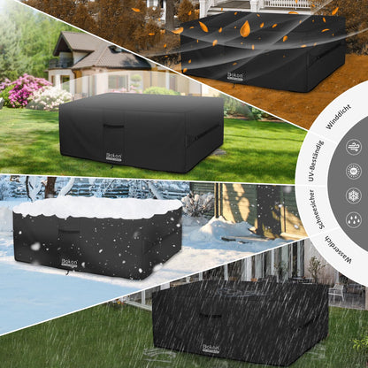 Dokon Gartenmöbel Abdeckung wasserdicht 220x220x90 cm 420D Oxford
