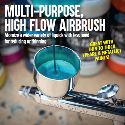 Iwata-Medea Eclipse HP CS Airbrush-Pistole - Dual Action Fließbecher