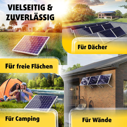 Avoltik Solarmodul-Halterung Aluminium 2er-Set verstellbar 15-30°