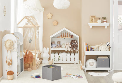 SoBuy KMB40-W Kindergarderobe Standregal mit Boxen - Weiss