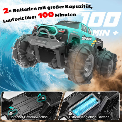 SIVQIKE BG028 4WD Amphibien-RC-Auto mit Gestensensor und LED