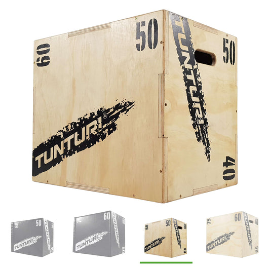 Tunturi Plyo Box Fitness Sprungbox Holz – 40x50x60 cm