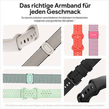 Google Pixel Watch 3 Android Smartwatch - 41mm LTE Silber poliert