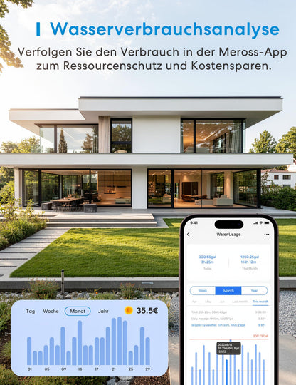 Meross Bewässerungscomputer WLAN MST100 mit App-Steuerung