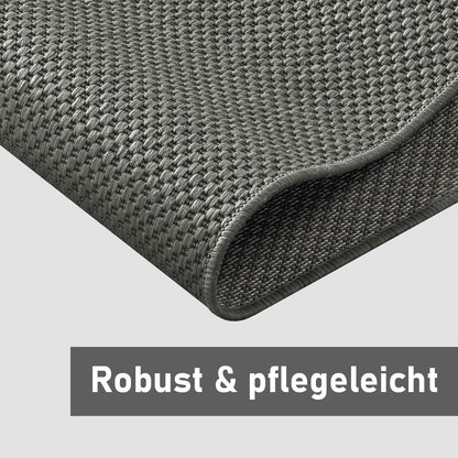 Taracarpet In- & Outdoor Teppich Sisaloptik anthrazit 240x340 cm