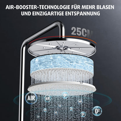 Rainsworth Regendusche Duschsystem 25cm rund – Chrom, ohne Armatur