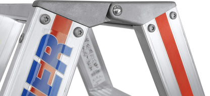 Hymer Stufenstehleiter beidseitig begehbar 2x3 Sprossen - 802406