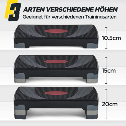 Yaheetech Steppbrett Aerobic Stepper höhenverstellbar bis 250 kg