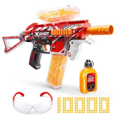 ZURU X-Shot Hyper Blaster Trace Fire mit 10'000 Hypergel-Pellets