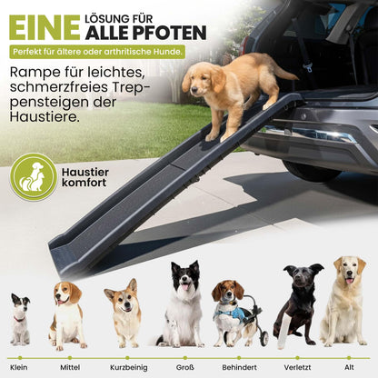 all Pets United Hunderampe klappbar Einstiegshilfe für Kofferraum