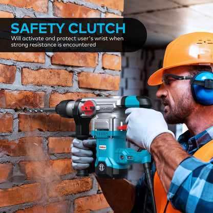 ENEACRO SDS-Plus Bohrhammer - 1500W 6Joule 32mm Beton 4-Funktionen